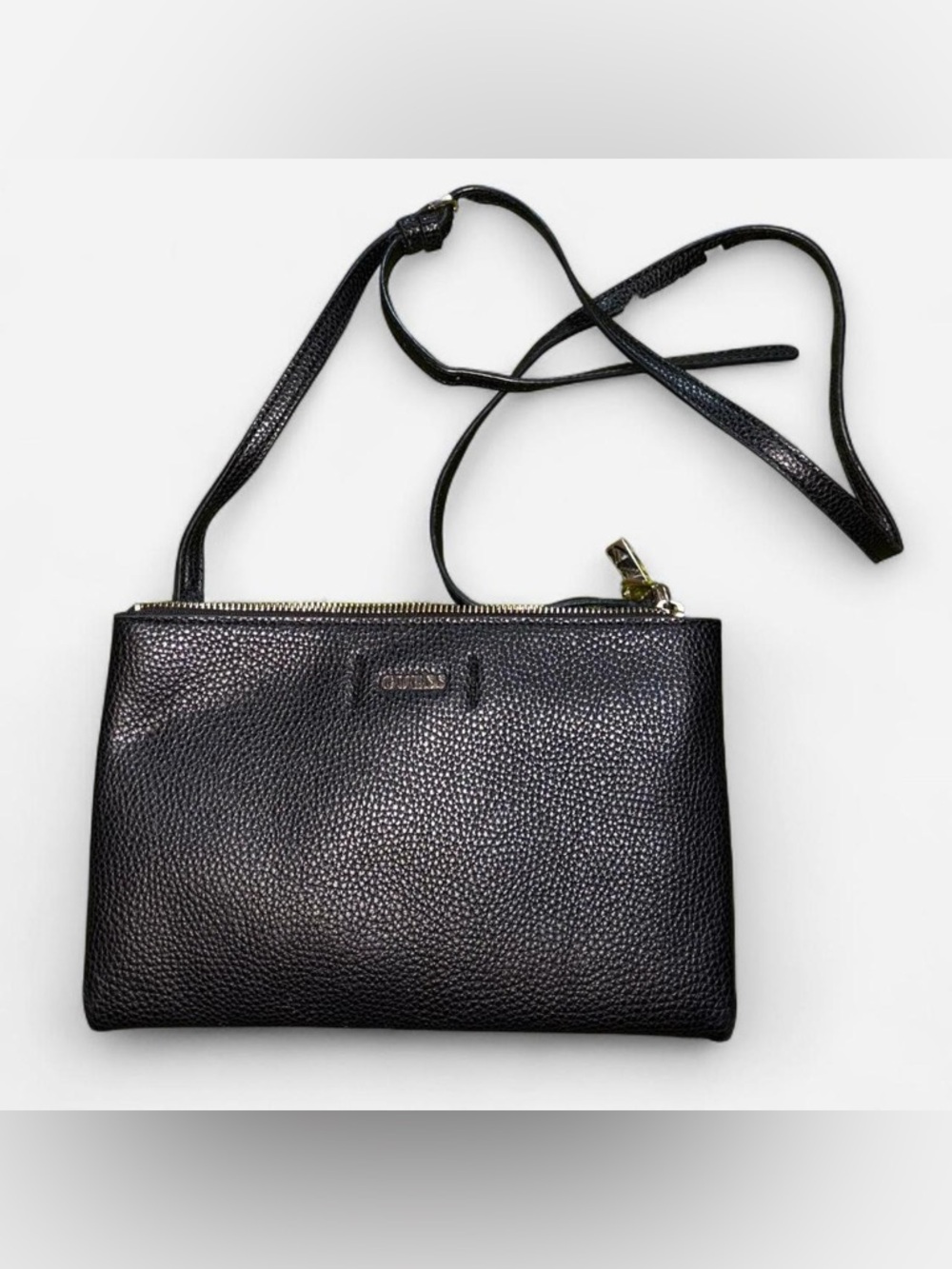 Guess Black Crossbody 3-Compartment Medium Bag